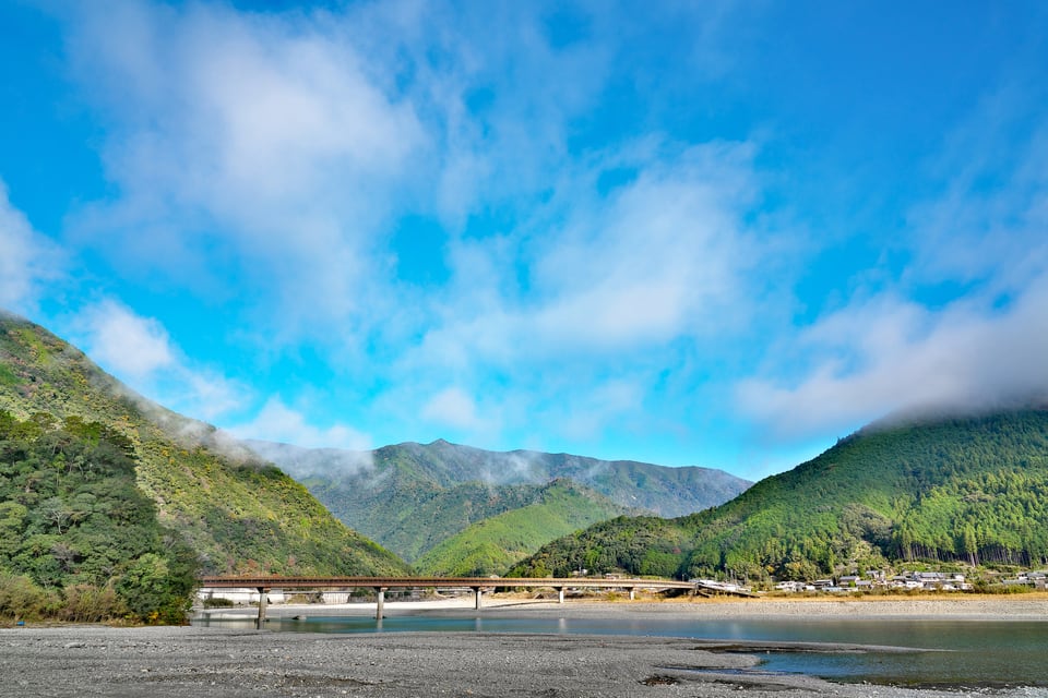 河川法により一級河川に指定されている熊野川